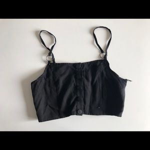 LF black crop top